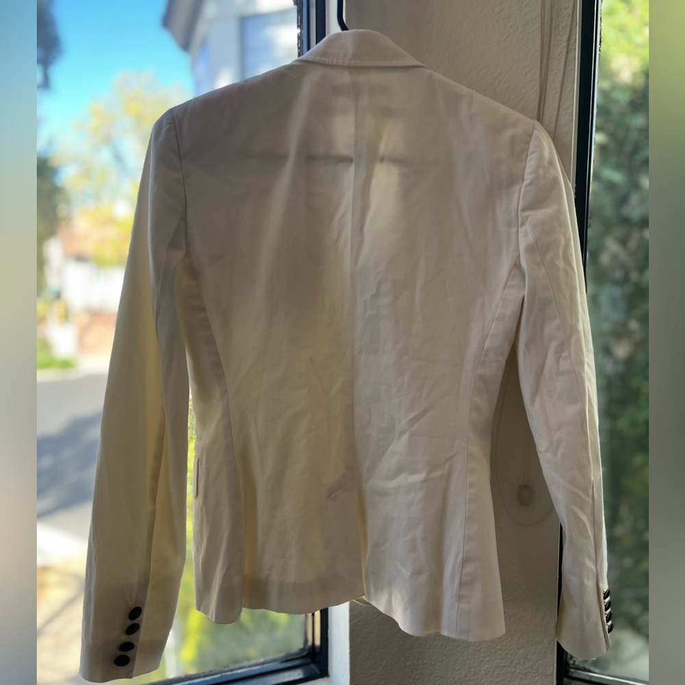 ⚓️ Ralph Lauren ⚓️White Blazer. Size 4 - Picture 3 of 6